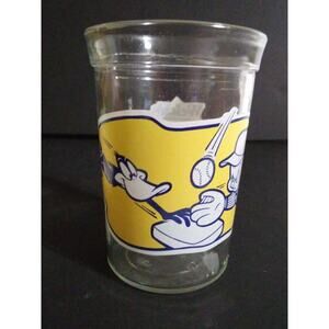 Welchs Looney Tunes  Collector Series Daddy Duck Baseball Glass